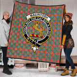 Clan MacIntosh Ancient Crest Tartan Premium Quilt FC428