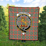 Clan MacIntosh Ancient Crest Tartan Premium Quilt FC428