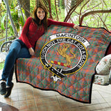 Clan MacIntosh Ancient Crest Tartan Premium Quilt FC428