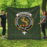 Clan MacIntosh Hunting Crest Tartan Premium Quilt FC424