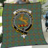 Clan MacIntosh Hunting Ancient Crest Tartan Premium Quilt FC427