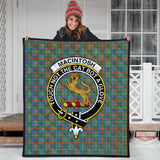 Clan MacIntosh Hunting Ancient Crest Tartan Premium Quilt FC427