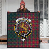 Clan MacIntosh Hunting Modern Crest Tartan Premium Quilt FC426