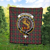 Clan MacIntosh Hunting Modern Crest Tartan Premium Quilt FC426