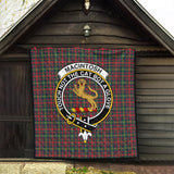 Clan MacIntosh Hunting Modern Crest Tartan Premium Quilt FC426