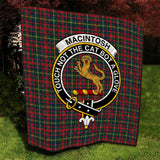 Clan MacIntosh Hunting Modern Crest Tartan Premium Quilt FC426