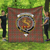 Clan MacIntosh Hunting Weathered Crest Tartan Premium Quilt FC425