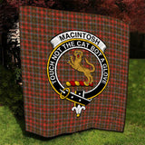 Clan MacIntosh Hunting Weathered Crest Tartan Premium Quilt FC425