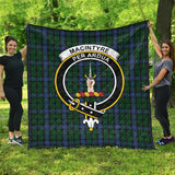 Clan MacIntyre Crest Tartan Premium Quilt FC432