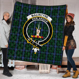 Clan MacIntyre Crest Tartan Premium Quilt FC432