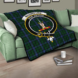 Clan MacIntyre Crest Tartan Premium Quilt FC432