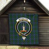 Clan MacIntyre Crest Tartan Premium Quilt FC432