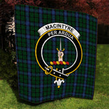 Clan MacIntyre Crest Tartan Premium Quilt FC432