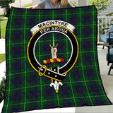 Clan MacIntyre Hunting Crest Tartan Premium Quilt FC435