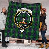 Clan MacIntyre Hunting Crest Tartan Premium Quilt FC435