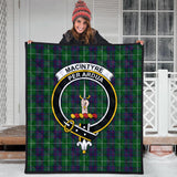 Clan MacIntyre Hunting Crest Tartan Premium Quilt FC435