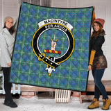 Clan MacIntyre Hunting Ancient Crest Tartan Premium Quilt FC438