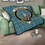 Clan MacIntyre Hunting Ancient Crest Tartan Premium Quilt FC438