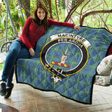 Clan MacIntyre Hunting Ancient Crest Tartan Premium Quilt FC438