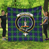 Clan MacIntyre Hunting Modern Crest Tartan Premium Quilt FC437