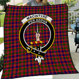 Clan MacIntyre Modern Crest Tartan Premium Quilt FC433