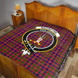 Clan MacIntyre Modern Crest Tartan Premium Quilt FC433