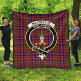 Clan MacIntyre Modern Crest Tartan Premium Quilt FC433