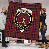 Clan MacIntyre Modern Crest Tartan Premium Quilt FC433