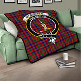 Clan MacIntyre Modern Crest Tartan Premium Quilt FC433