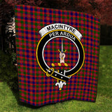 Clan MacIntyre Modern Crest Tartan Premium Quilt FC433