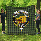 Clan MacIver Hunting Crest Tartan Premium Quilt FC431