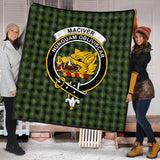 Clan MacIver Hunting Crest Tartan Premium Quilt FC431