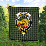 Clan MacIver Hunting Crest Tartan Premium Quilt FC431