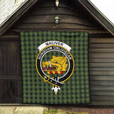 Clan MacIver Hunting Crest Tartan Premium Quilt FC431