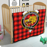 Clan MacIver Modern Crest Tartan Premium Quilt FC430