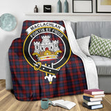 Clan MacLachlan Crest Tartan Blanket UC598