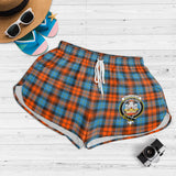 Clan MacLachlan Ancient Crest Tartan Womens Shorts NW1583