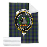 Clan MacLaren Crest Tartan Blanket UC606