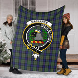 Clan MacLaren Crest Tartan Blanket UC606