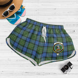 Clan MacLaren Ancient Crest Tartan Womens Shorts NW1574