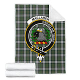 Clan MacLaren Dress Crest Tartan Blanket UC604