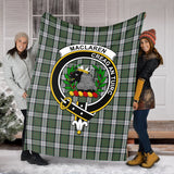 Clan MacLaren Dress Crest Tartan Blanket UC604