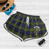 Clan MacLaren Modern Crest Tartan Womens Shorts NW1572