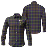 Clan MacLellan Crest Tartan Long Sleeve Shirt PC374