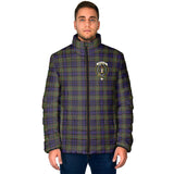 Clan MacLellan Crest Tartan Padded Jacket RF618