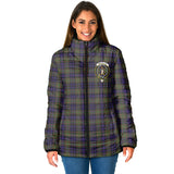 Clan MacLellan Crest Tartan Padded Jacket RF618