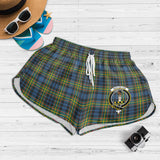 Clan MacLellan Ancient Crest Tartan Womens Shorts NW1559