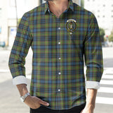 Clan MacLellan Ancient Crest Tartan Long Sleeve Shirt PC376