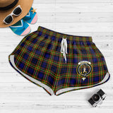 Clan MacLellan Modern Crest Tartan Womens Shorts NW1558