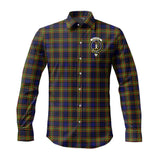 Clan MacLellan Modern Crest Tartan Long Sleeve Shirt PC375